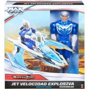 Boneco Max Steel Max com Veículo Jet Velocidade Explosiva Mattel